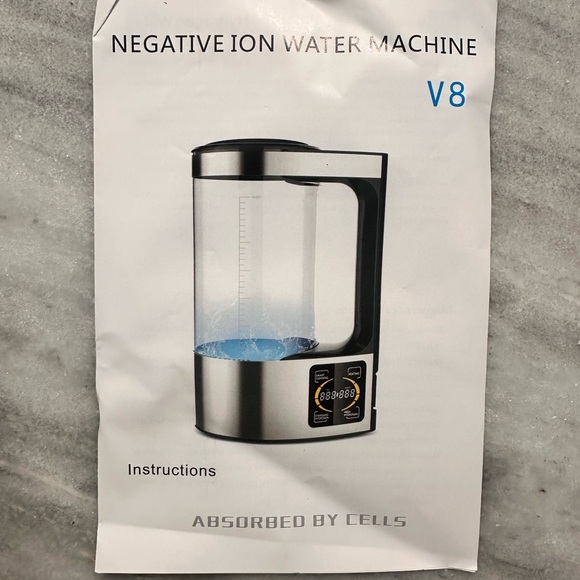 Negative Ion Water Machine with Silver and Black Accents NEW IN BOX - Picture 3 of 5